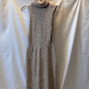 Musharn Beige Wool Blend Sleeveless Dress - size XS